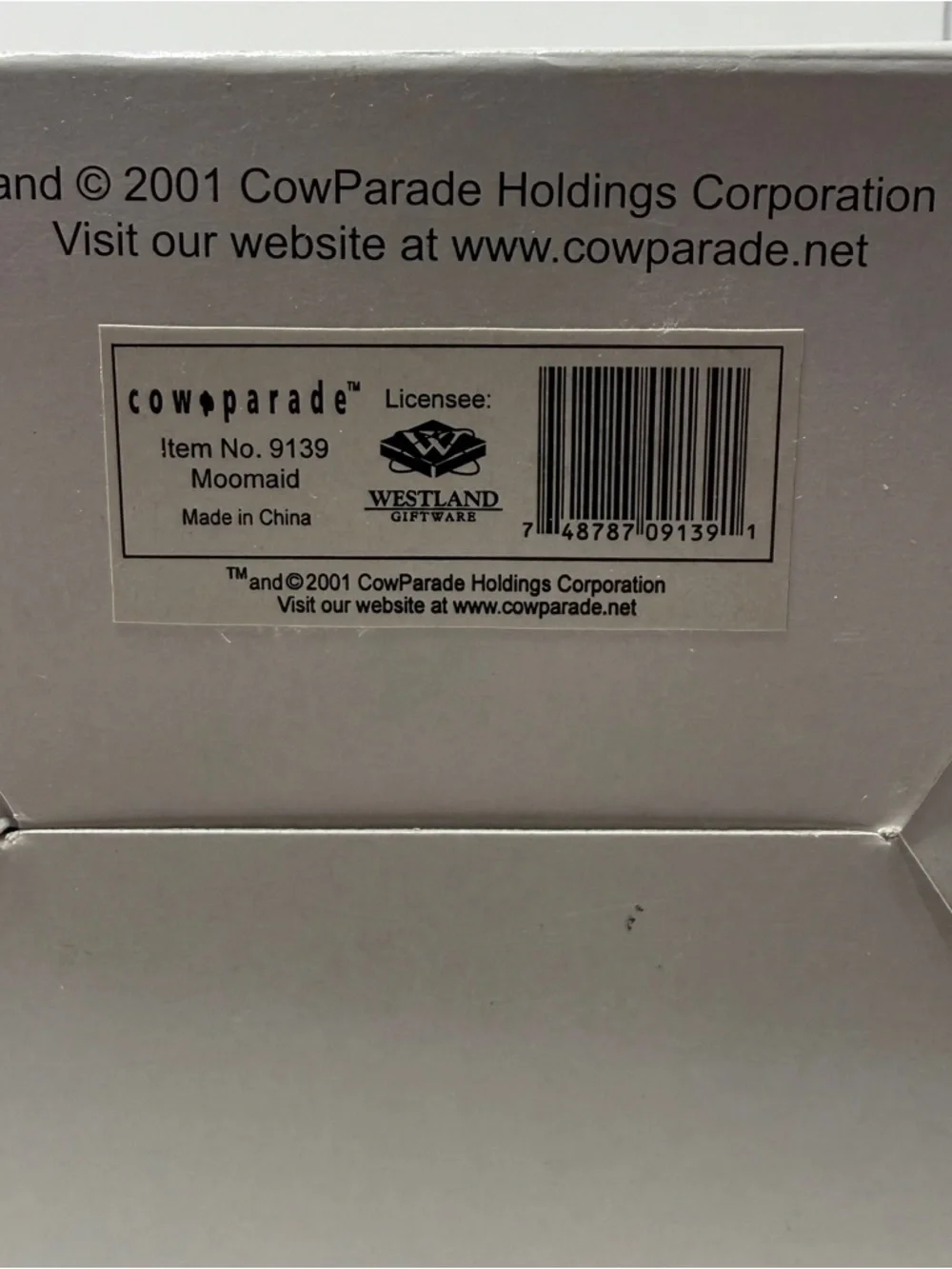 NWT Cow Parade Retired Collectible Moomaid Cow Figurine #9139